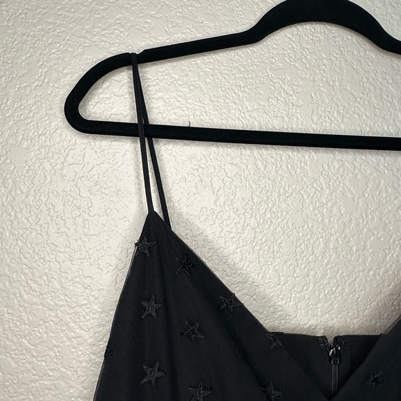 J. Crew Black Star Tulle Dress Size 16 - Picture 9 of 12